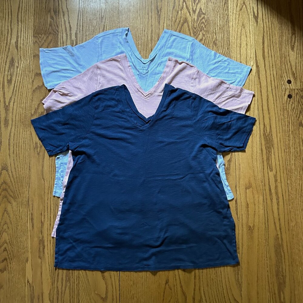 J.Jill Double-V, Elbow Sleeve Tunic--three shirts, Size XL